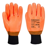 Orange Thermal Knit Wrist Glove